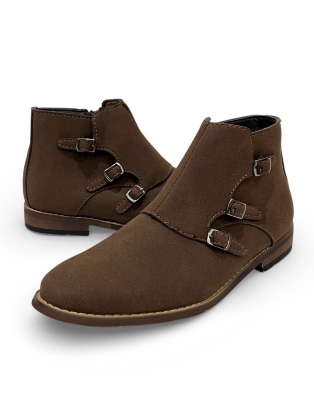 Easy Strider Chelsea Brown Faux Suede Ankle Boots NWOT Size 7